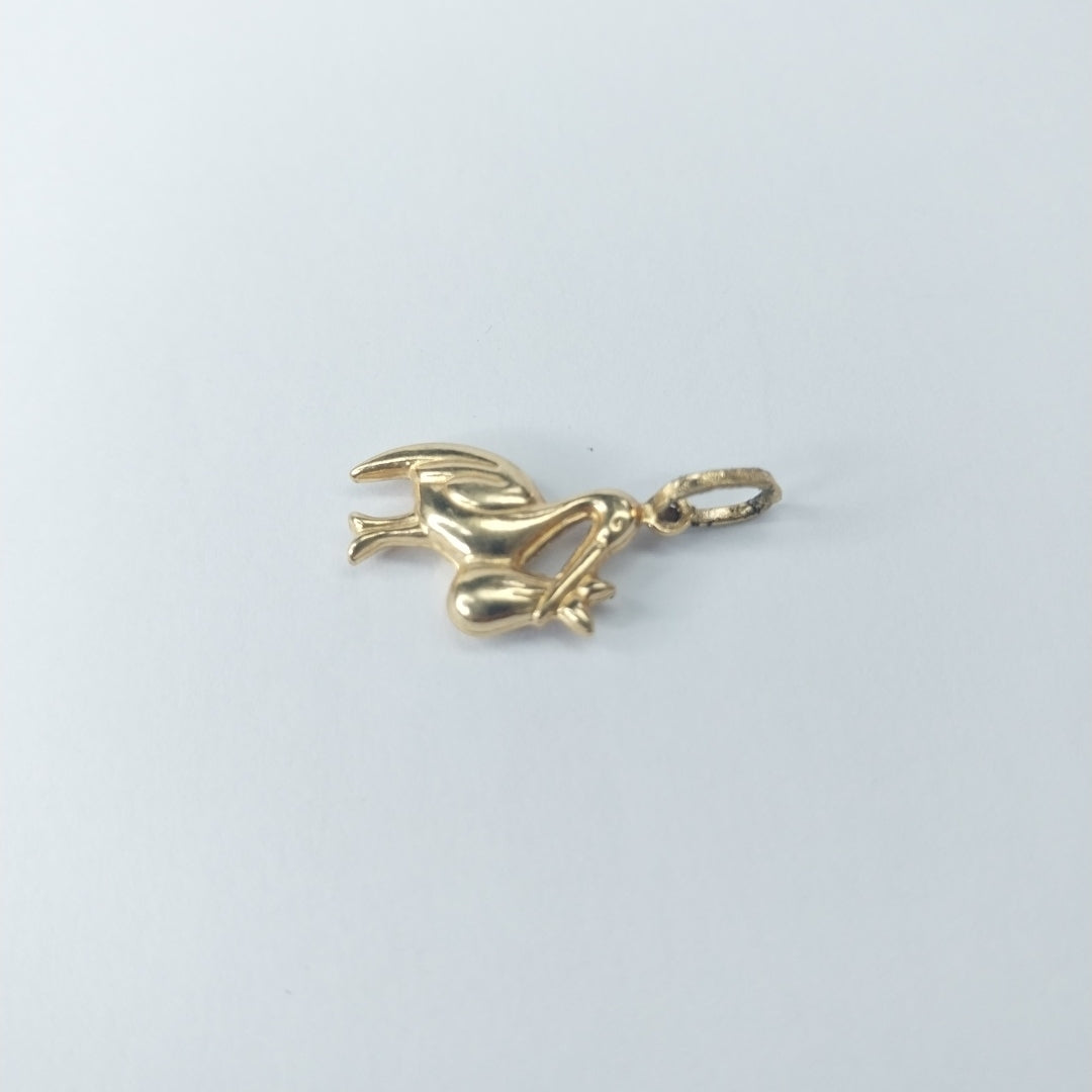 10023DIJ00000B1402 FRD12 DIJE DE CIGÜEÑA ORO 14K 1.1GRS (NUEVO)