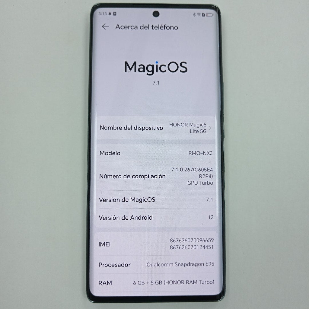 CELULAR HONOR MAGIC 5 LITE RMO-NX3 128 GB 6 GB RAM