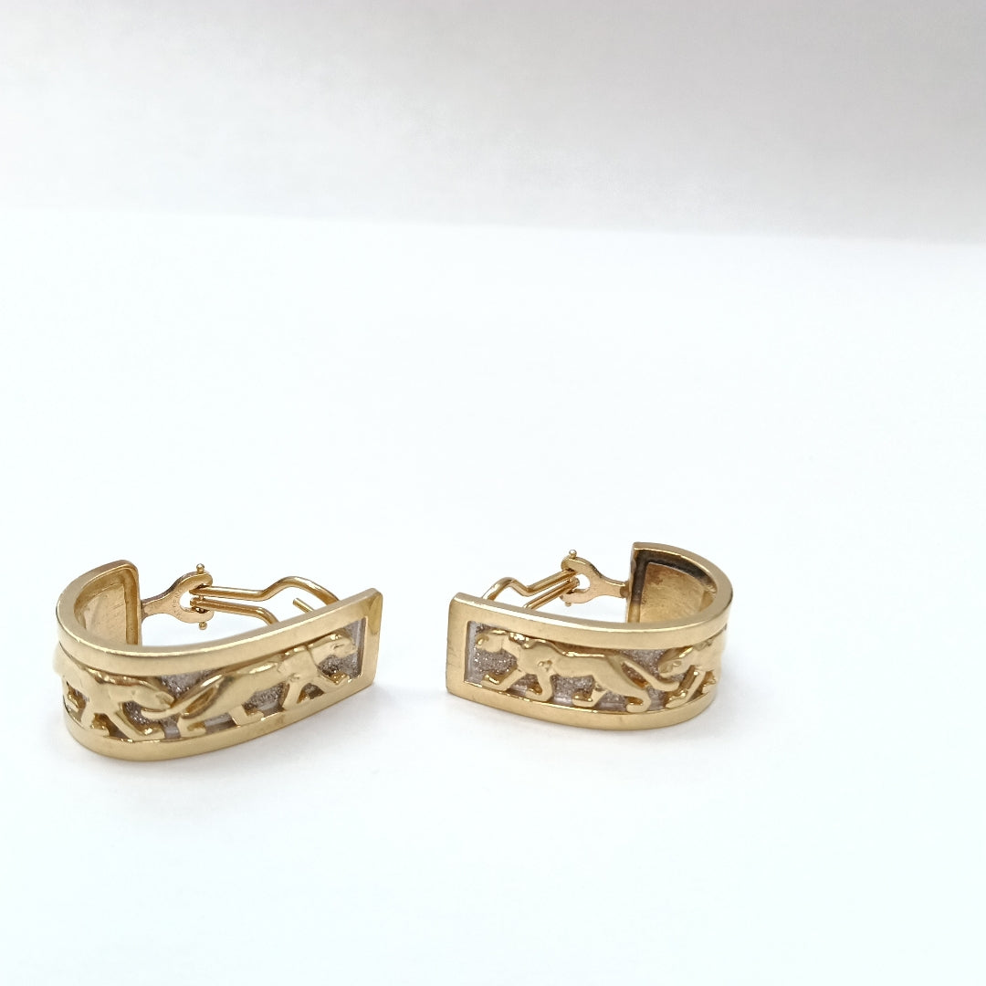 ARETES PAR. ORO. 14 K 21.8 GRMS (SEMINUEVO)