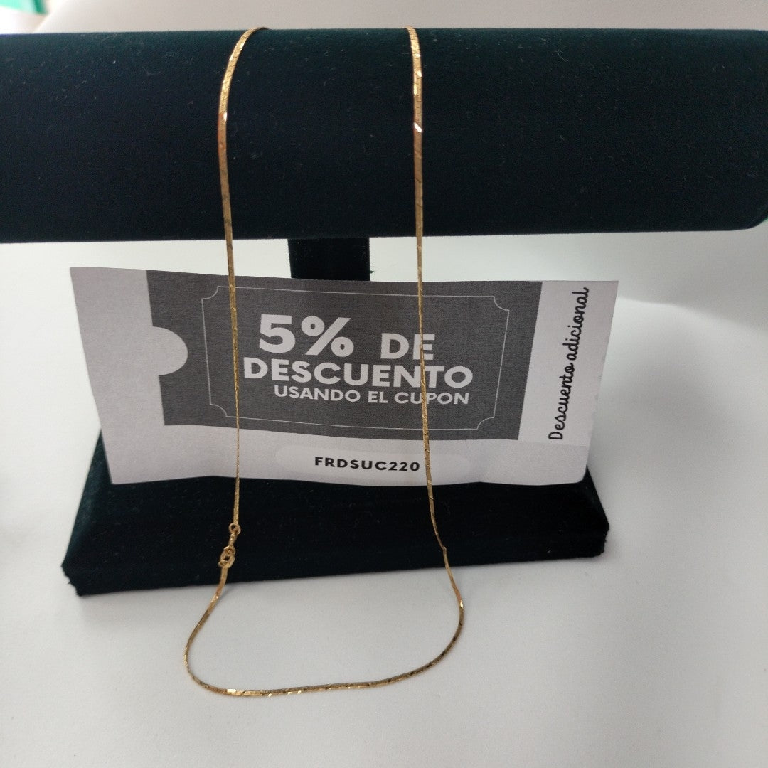 CADENA. ORO. 14 K 2.4 GRMS (SEMINUEVO)