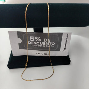 CADENA. ORO. 14 K 2.4 GRMS (SEMINUEVO)