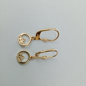 BROQUELES ORO 14K 2 (NUEVO)