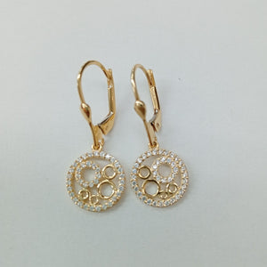 BROQUELES ORO 14K 2.7 (NUEVO)