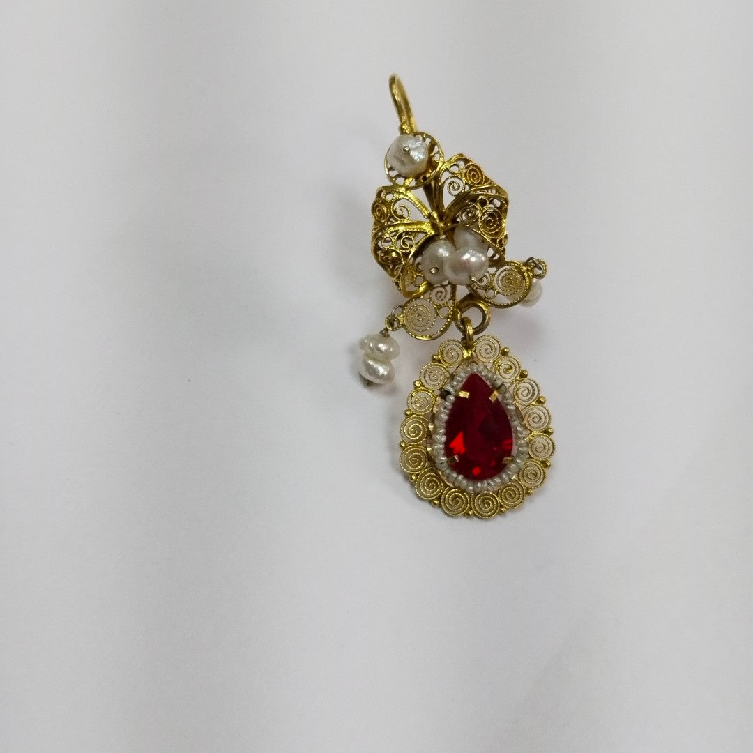 ARETES PAR ORO 10 K 13,90 GRMS (SEMINUEVO)