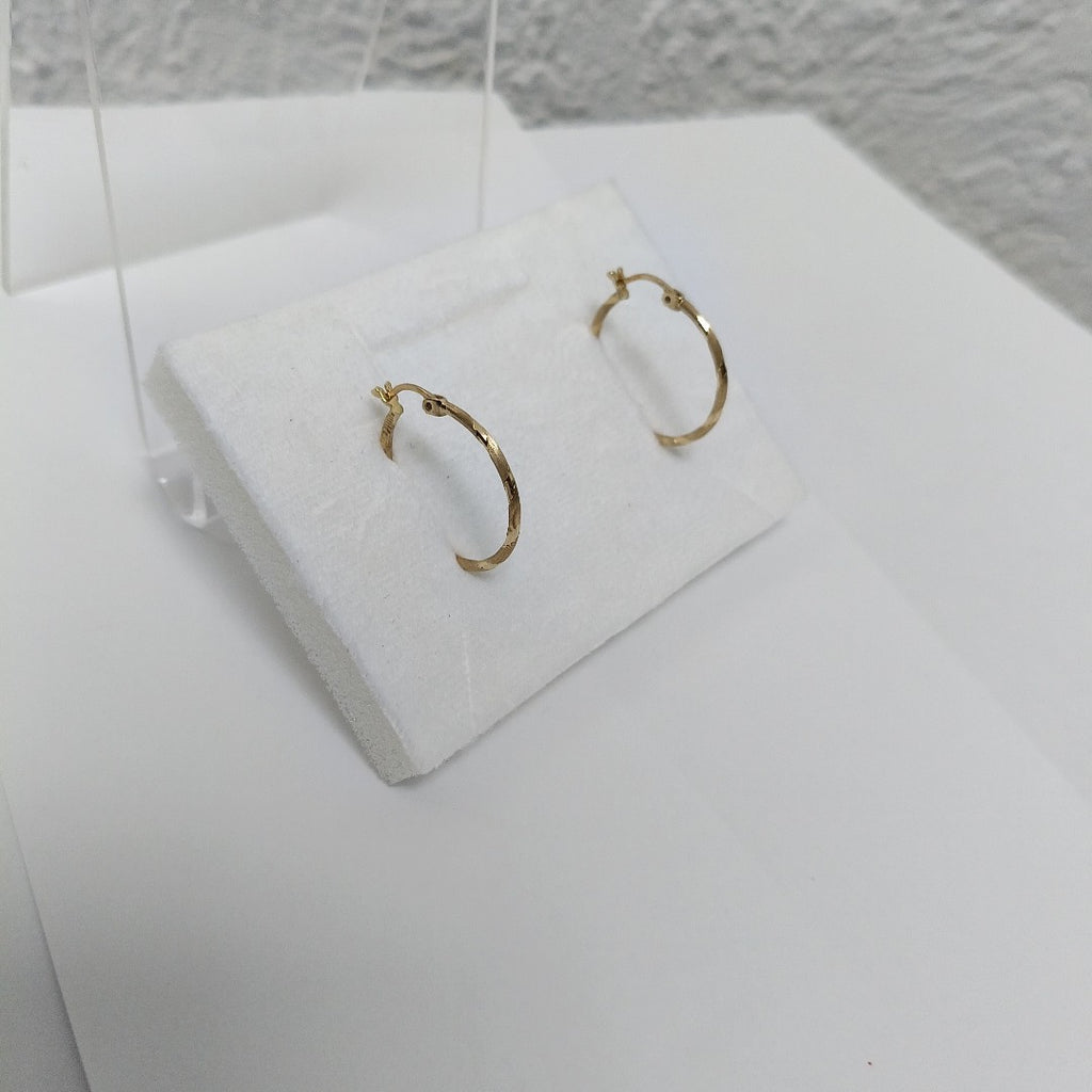 ARRACADAS PAR ORO 14 K 1,80 GRMS (SEMINUEVO)