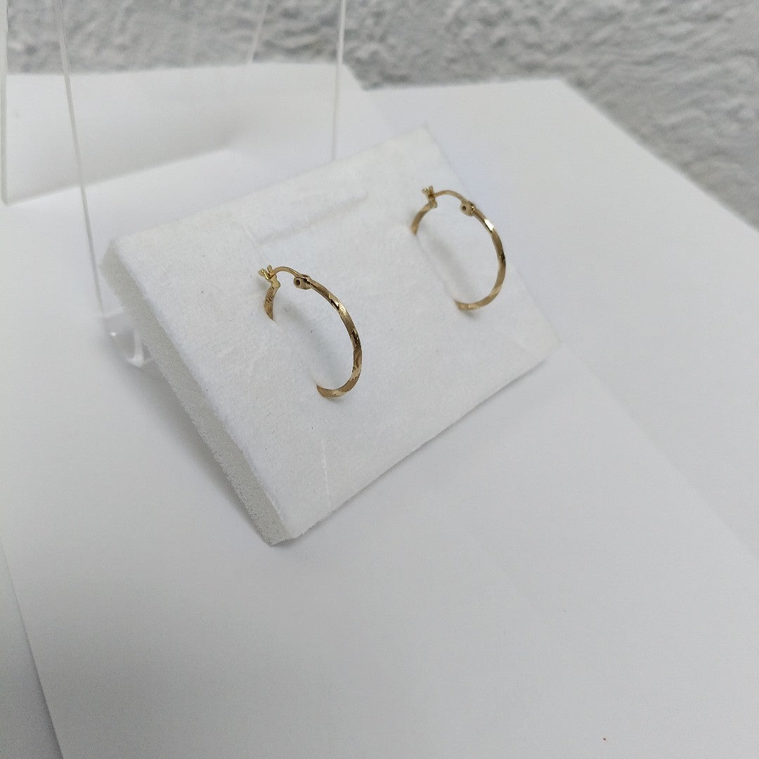 ARRACADAS PAR ORO 14 K 1,80 GRMS (SEMINUEVO)