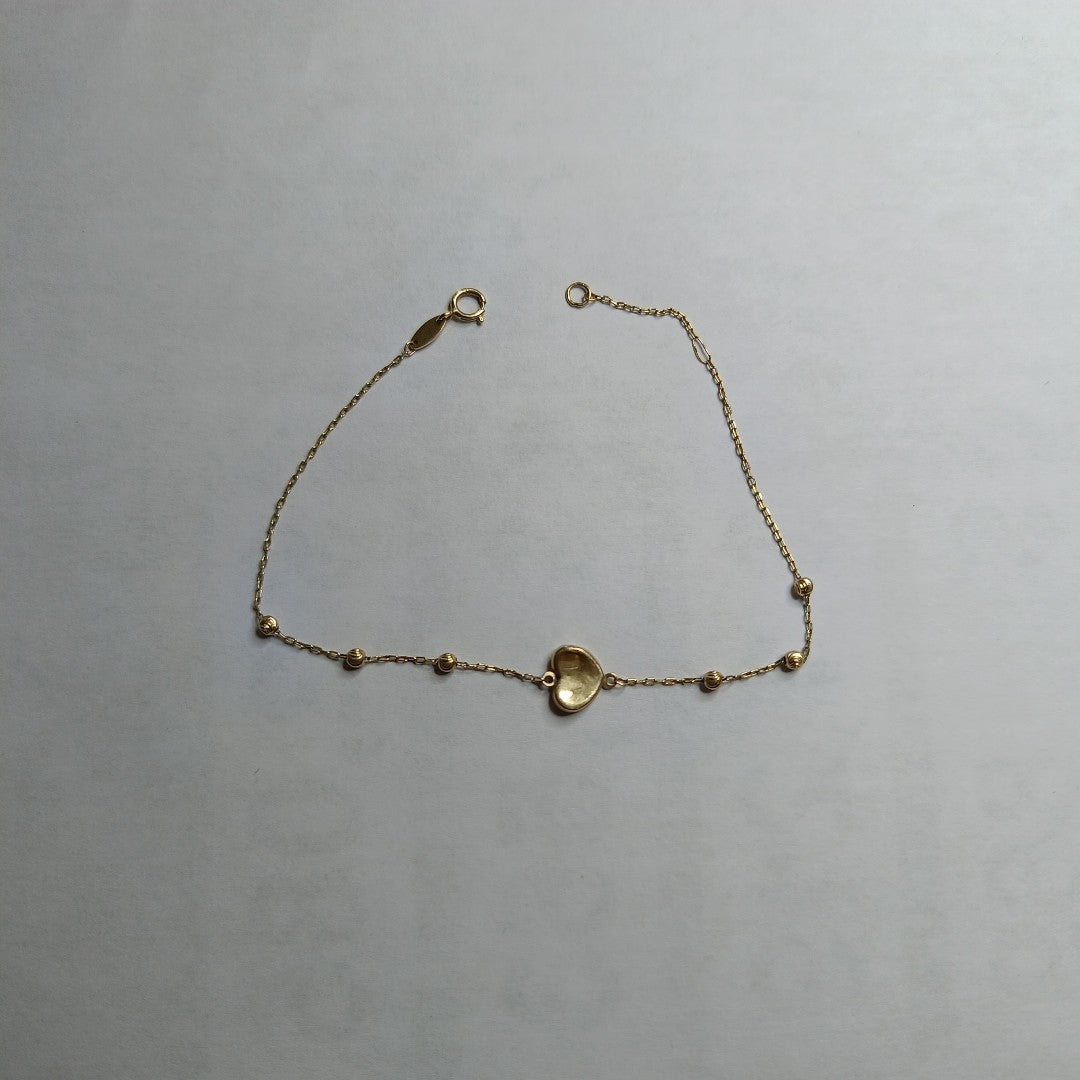 CADENA, PULSERA. ORO. 14 K 1.3 GRMS (SEMINUEVO)