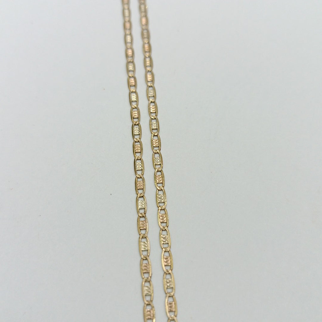 CADENA. ORO, ORO COMBINADO. 10 K 1.8 GRMS (SEMINUEVO)