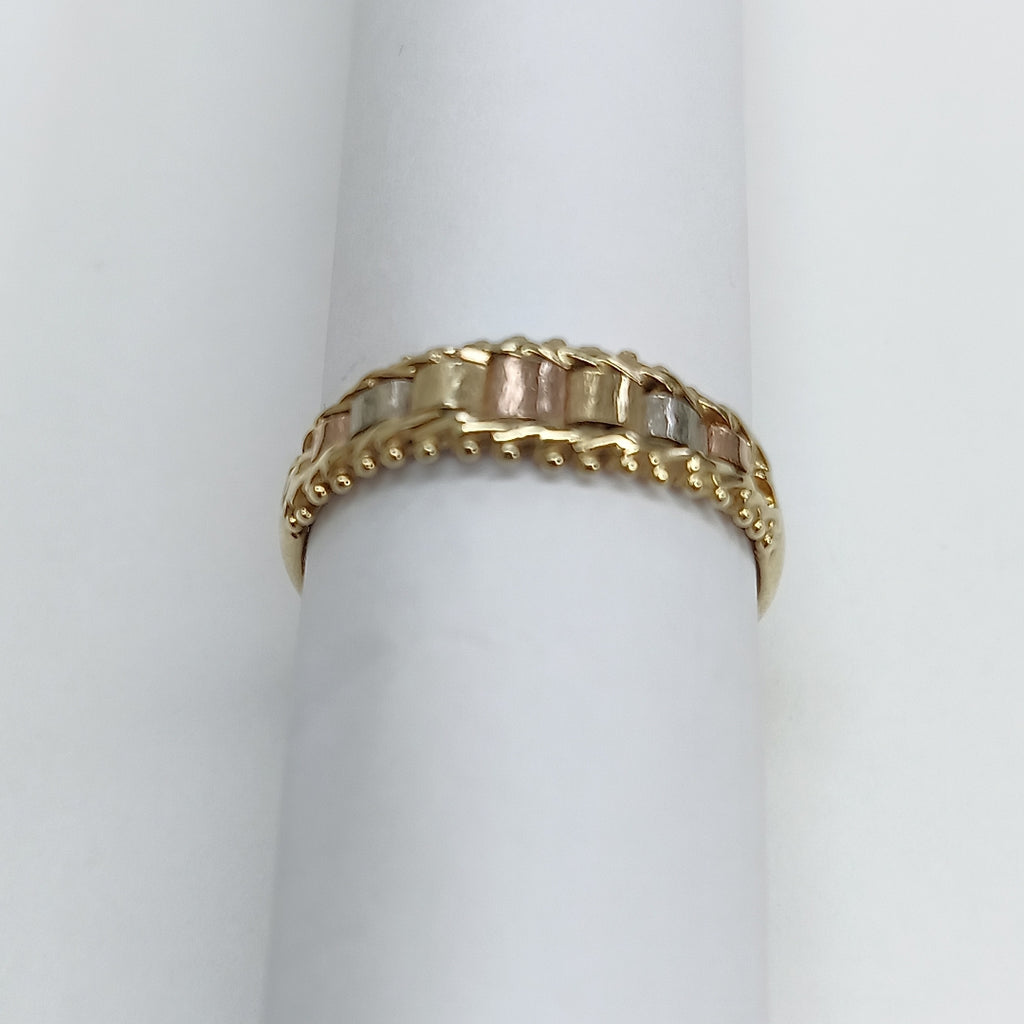 ANILLITO ORO COMBINADO 14 K 3,30 GRMS (SEMINUEVO)