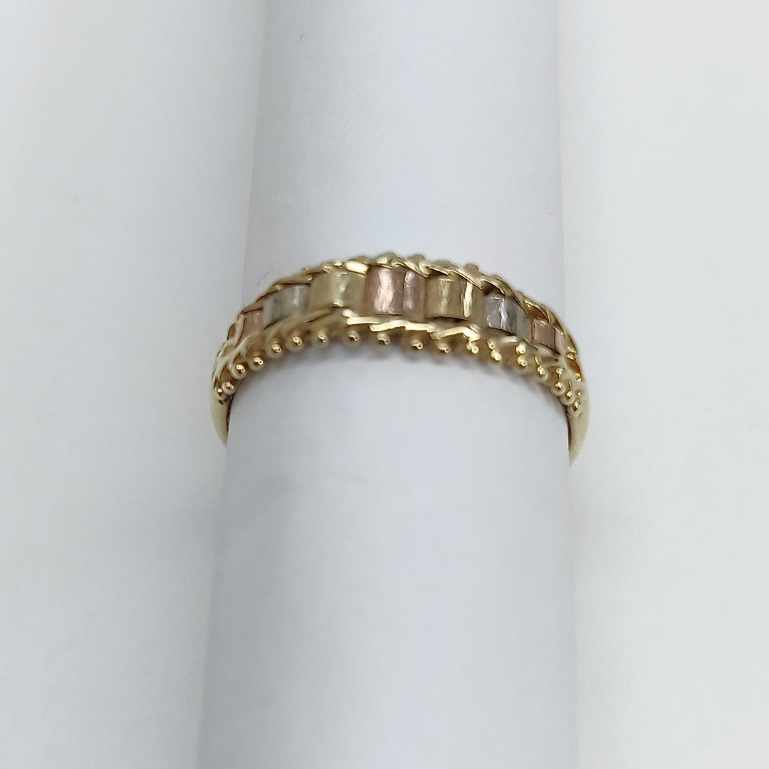 ANILLITO ORO COMBINADO 14 K 3,30 GRMS (SEMINUEVO)