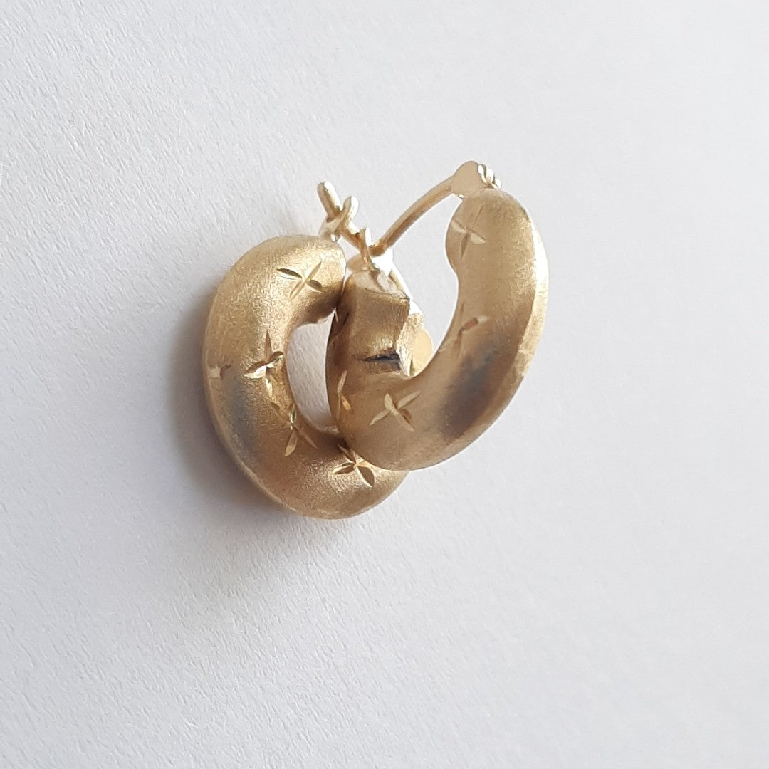 ARRACADAS PAR ORO 14 K 1,50 GRMS (SEMINUEVO)