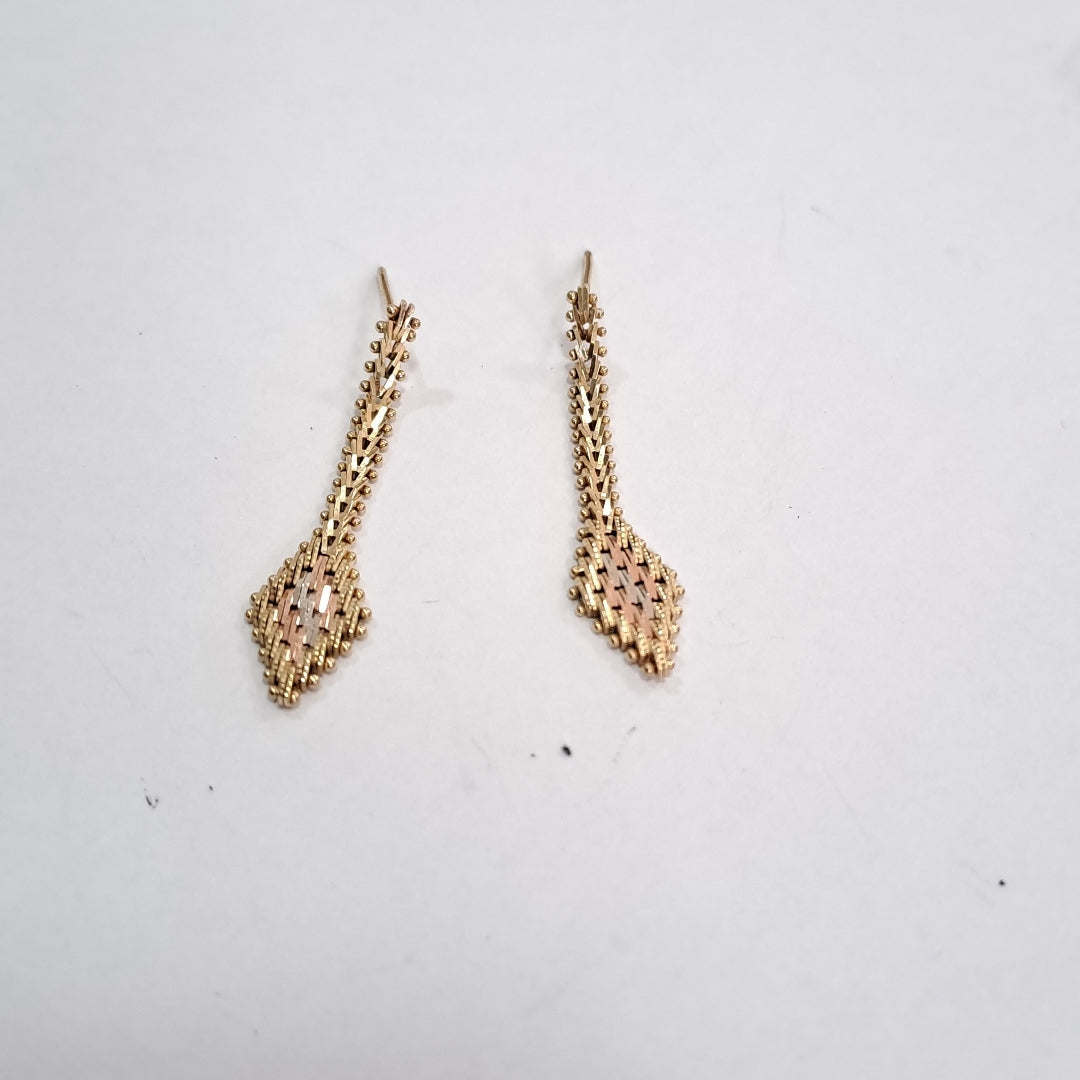 ARETES PAR ORO 14 K 3,60 GRMS (SEMINUEVO)