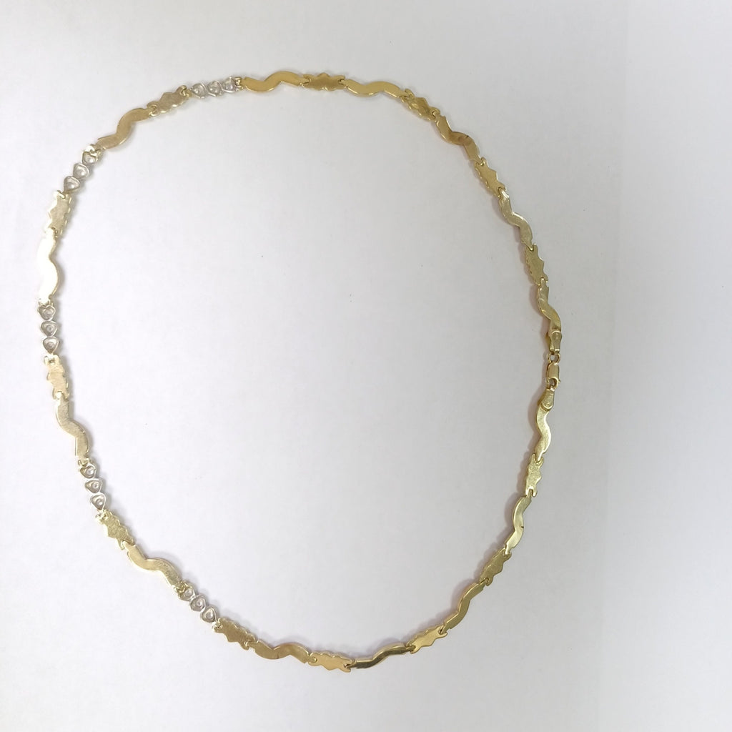 GARGANTILLA ORO,ORO COMBINADO 14 K 12,40 GRMS (SEMINUEVO)