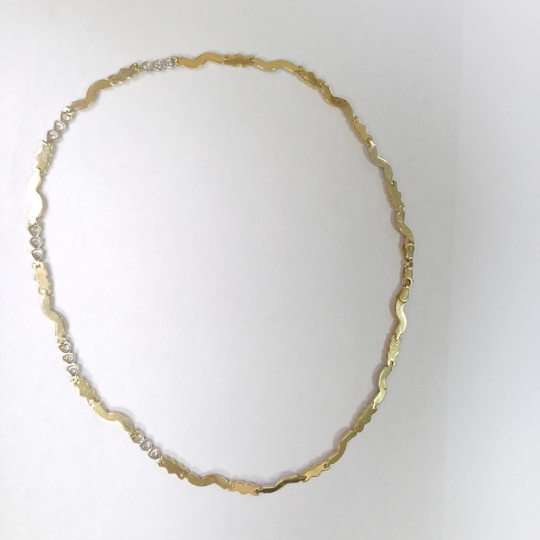 GARGANTILLA ORO,ORO COMBINADO 14 K 12,40 GRMS (SEMINUEVO)