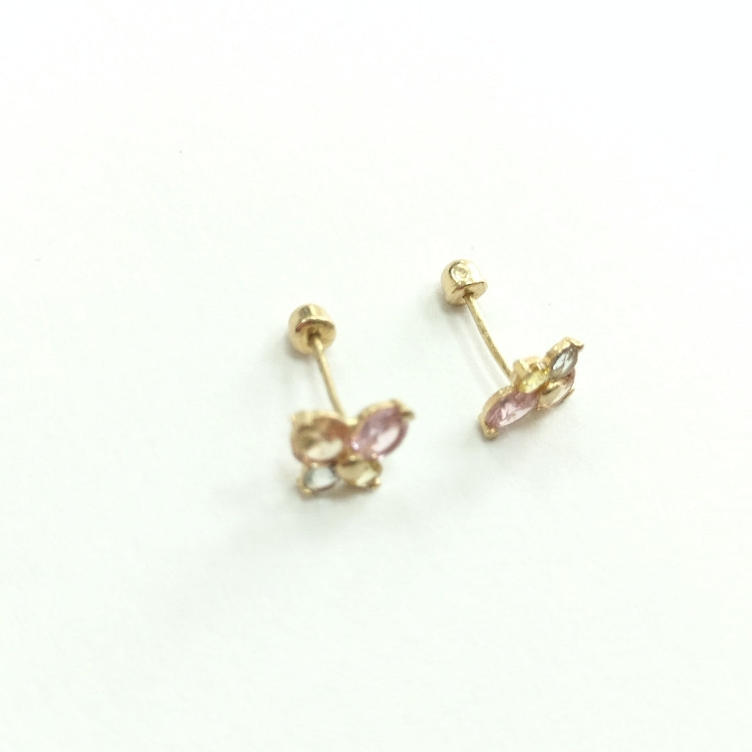 BROQUELES ORO 14K 1 (NUEVO)