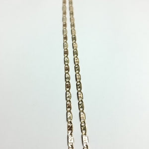 CADENA. ORO, ORO COMBINADO. 14 K 3.7 GRMS (SEMINUEVO)