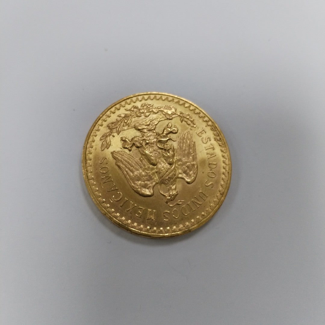 K1 41,60 GRMS - DTO. 0,00 GRMS - 21 K - AVALÚO 76003,20 * IDENTIFICACIÓN OTRO * MONEDAS PESOS 50 PESOS * MATERIALES (SEMINUEVO)