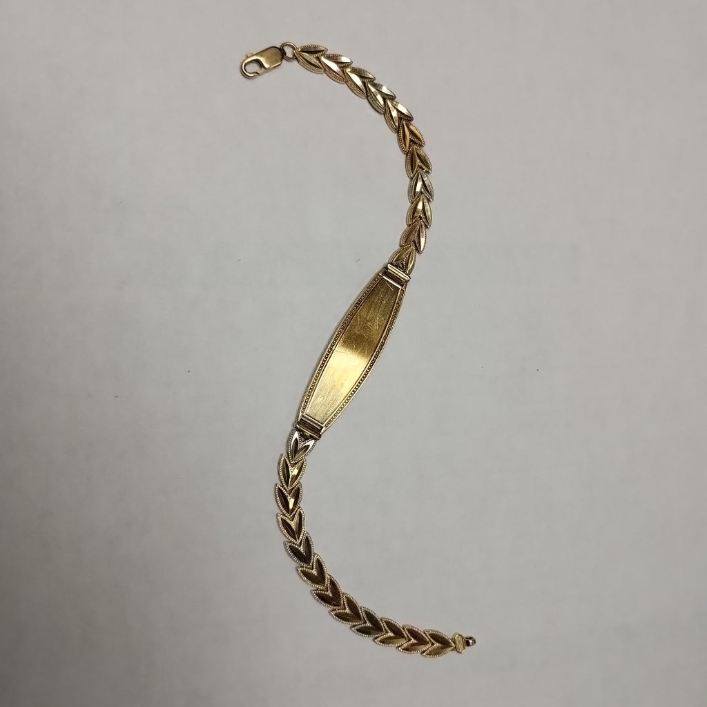 ESCLAVA. ORO, ORO BLANCO. 14 K 10.7 GRMS (SEMINUEVO)