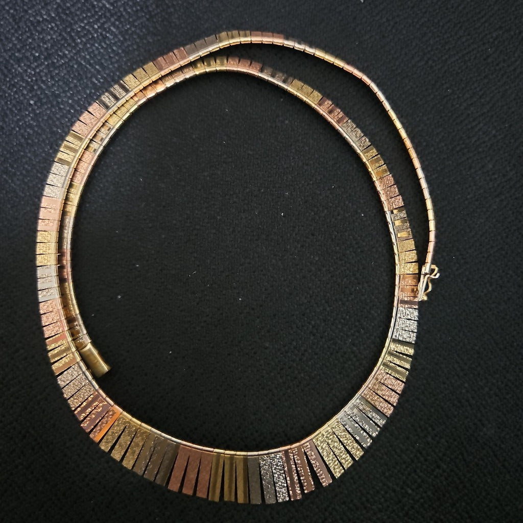 GARGANTILLA. ORO COMBINADO. 14 K 28.8 GRMS (SEMINUEVO)