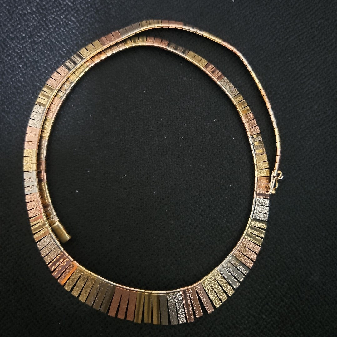 GARGANTILLA. ORO COMBINADO. 14 K 28.8 GRMS (SEMINUEVO)