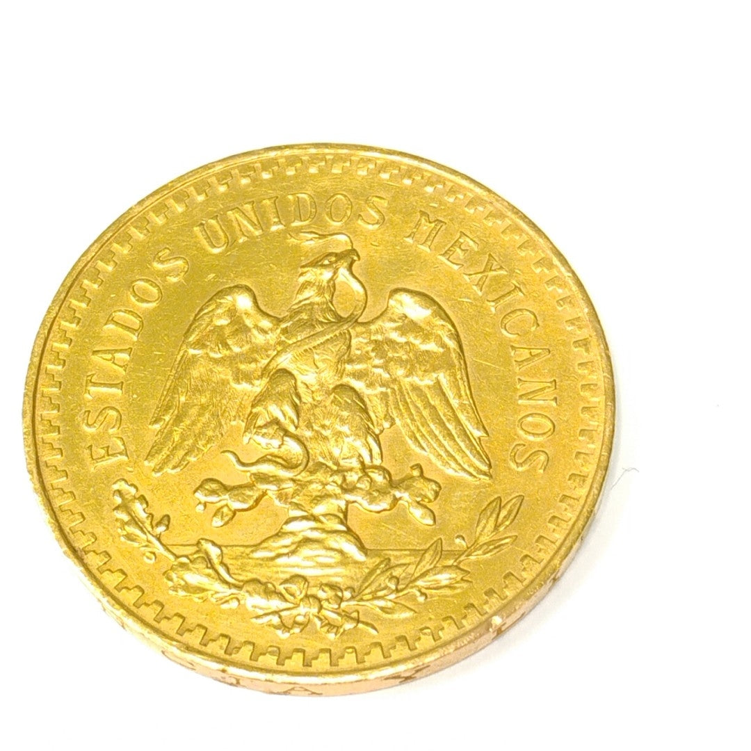 K1 41,60 GRMS - DTO. 0,00 GRMS - 21 K - AVALÚO 76003,20 * IDENTIFICACIÓN MONEDA NOMINATIVA * MONEDAS PESOS 50 PESOS (SEMINUEVO)
