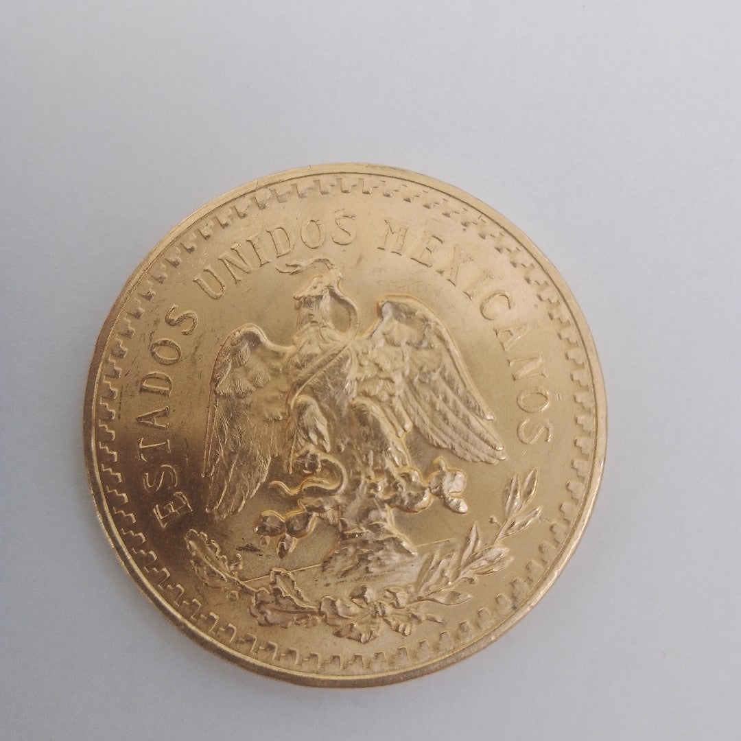K1 41,60 GRMS - DTO. 0,00 GRMS - 21 K - AVALÚO 77126,40 * IDENTIFICACIÓN MONEDA NOMINATIVA * MONEDAS PESOS 50 PESOS (SEMINUEVO)