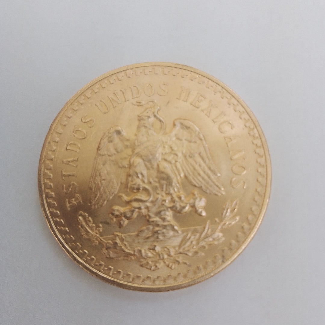 K1 41,60 GRMS - DTO. 0,00 GRMS - 21 K - AVALÚO 77126,40 * IDENTIFICACIÓN MONEDA NOMINATIVA * MONEDAS PESOS 50 PESOS (SEMINUEVO)