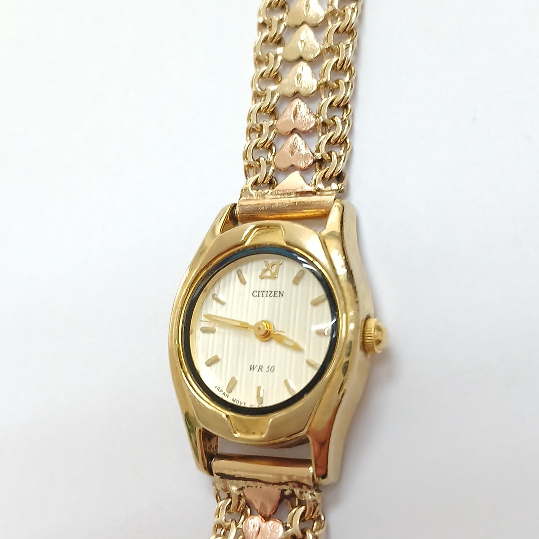 RELOJ CAJA ACERO PULSO ORO. ORO. 10 K 21.5 GRMS (SEMINUEVO)