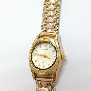 RELOJ CAJA ACERO PULSO ORO. ORO. 10 K 21.5 GRMS (SEMINUEVO)