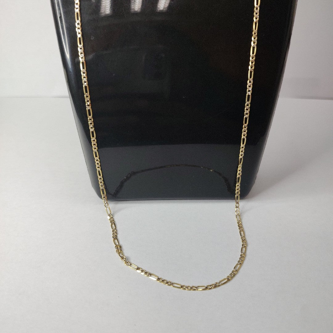 CADENAS CARTIER 3*1 DIAMANTADA ORO 14K 3.5 (NUEVO)