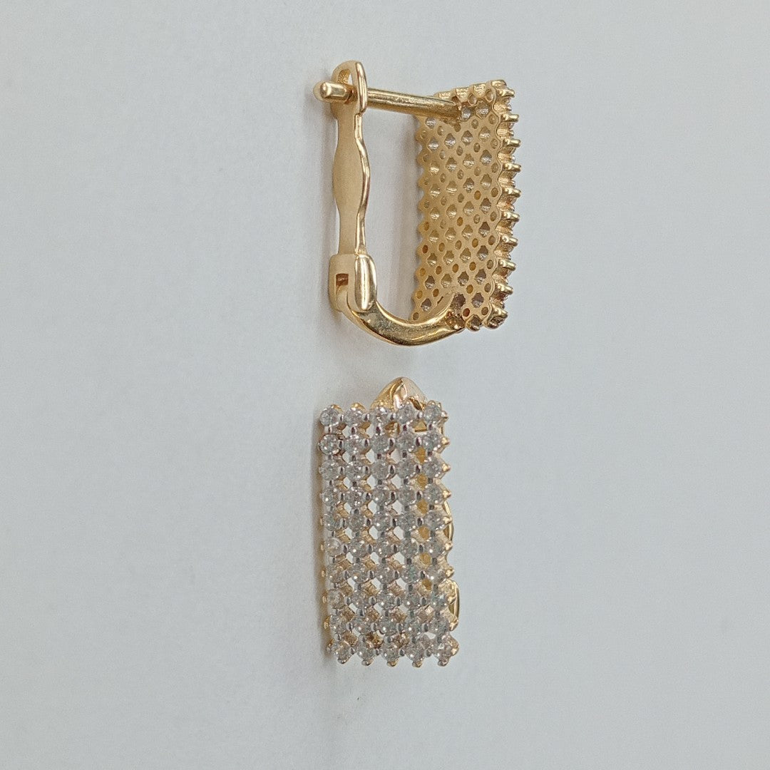BROQUELES ORO 14K 3.2 (NUEVO)