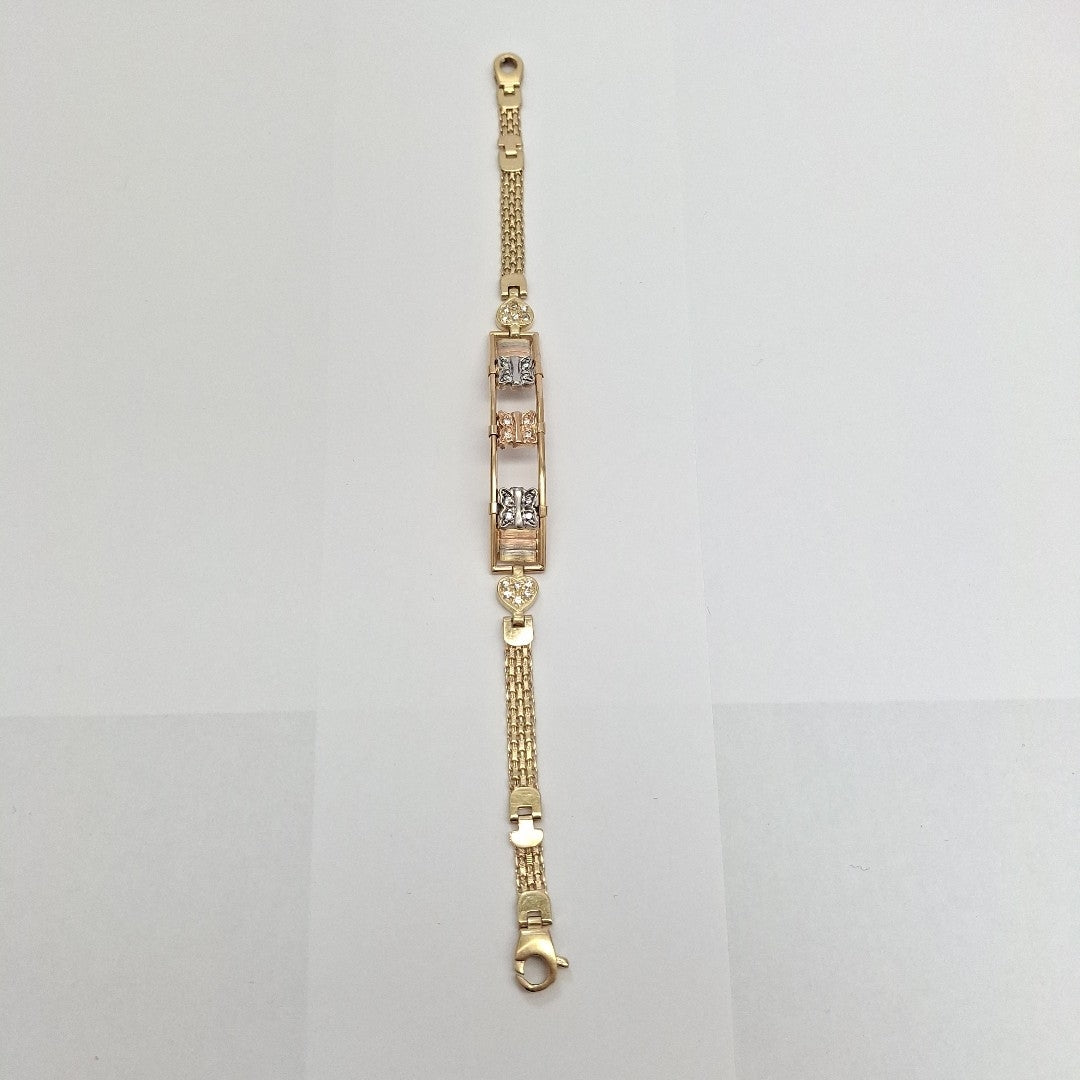 ESCLAVA. ORO COMBINADO. 14 K 12 GRMS (SEMINUEVO)