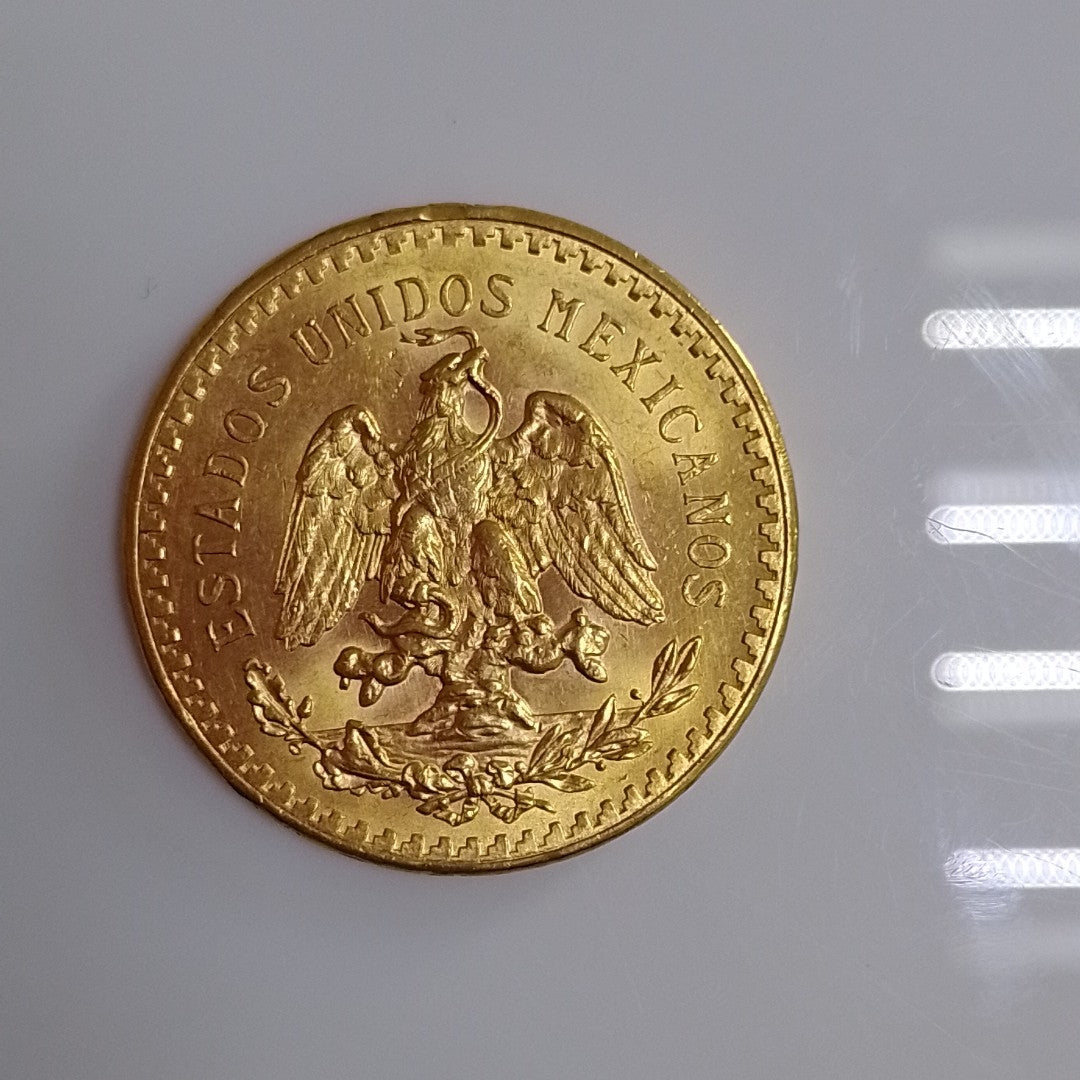 K1 41,60 GRMS - DTO. 0,00 GRMS - 21 K - AVALÚO 76003,20 * IDENTIFICACIÓN MONEDA NOMINATIVA * MONEDAS PESOS 50 PESOS (SEMINUEVO)
