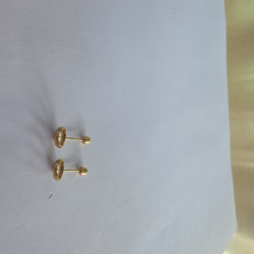 BROQUELES ORO 14K 1 (NUEVO)
