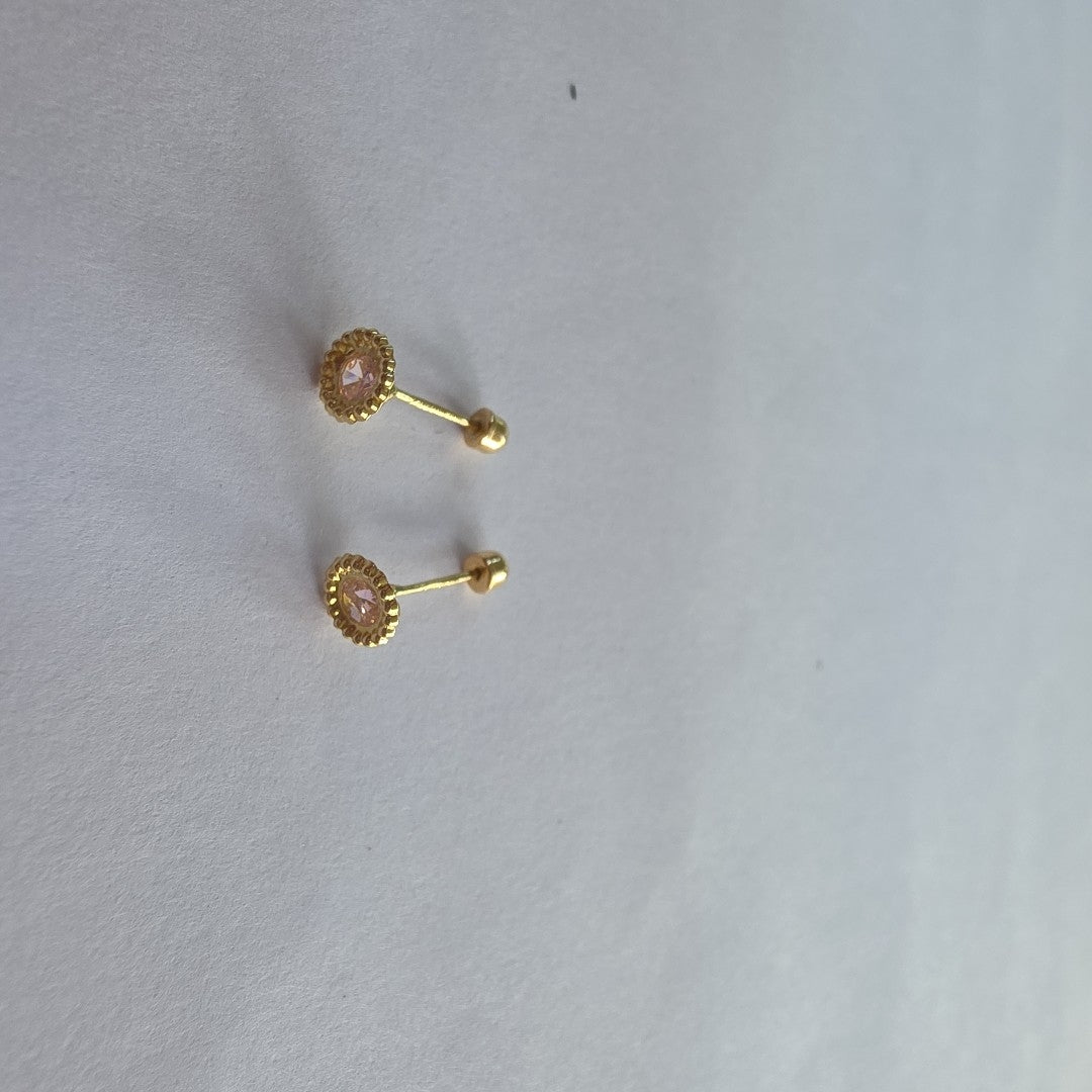 BROQUELES ORO 14K 1 (NUEVO)
