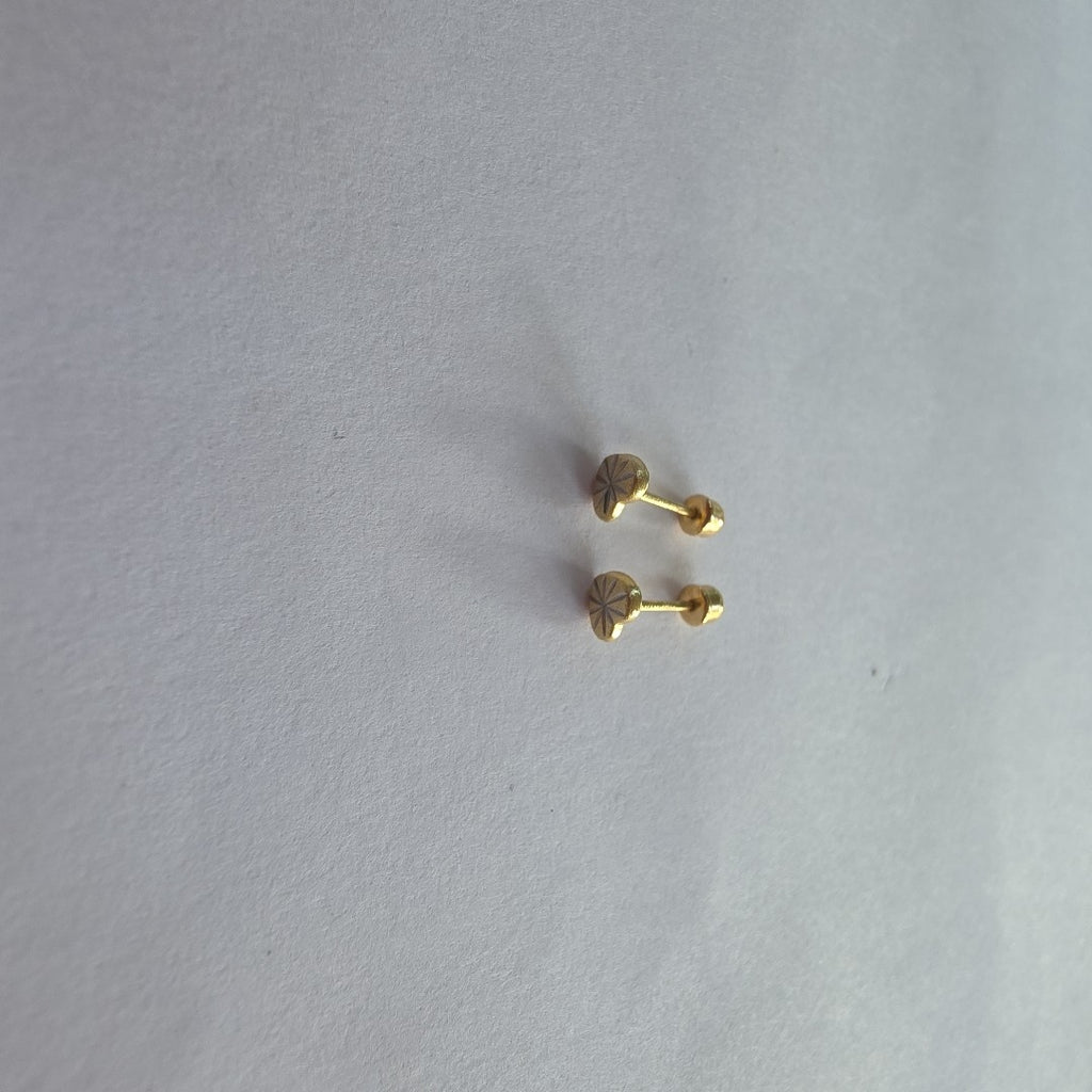 BROQUELES ORO 14K 1 (NUEVO)