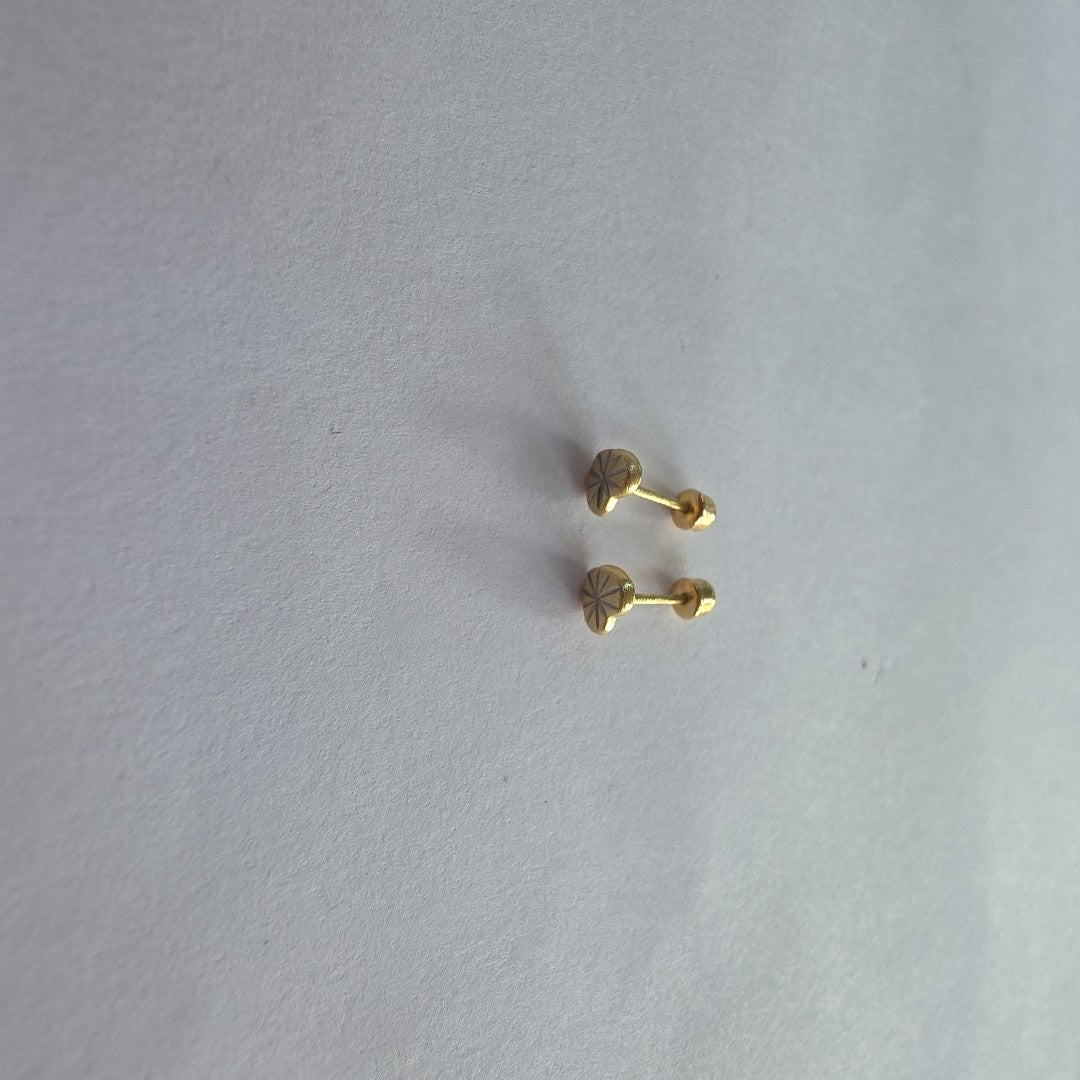 BROQUELES ORO 14K 1 (NUEVO)