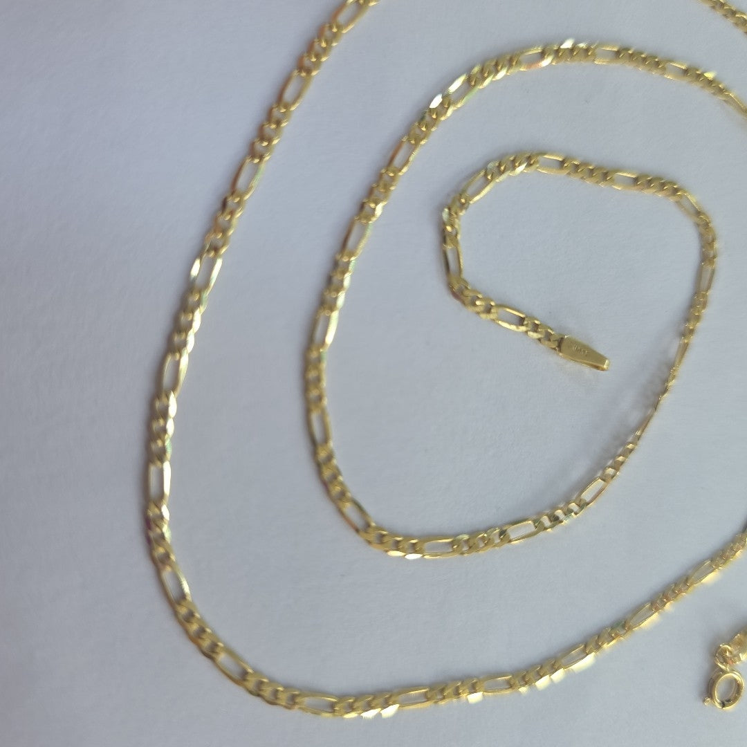 CADENAS CARTIER 3*1 AMARILLA ORO 14K 3.4 (NUEVO)