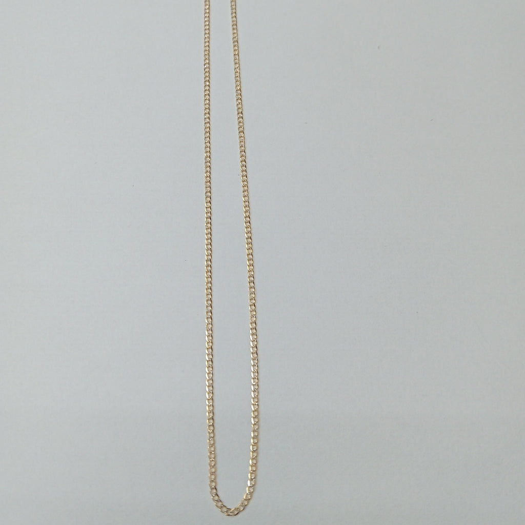 CADENAS BARBADA DIAMANTADA ORO 14K 1.9 (NUEVO)