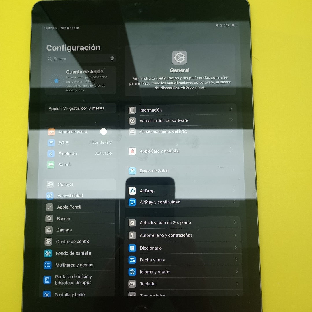 TABLETA APPLE IPAD 9 A2602 64 GB 3 GB RAM (SEMINUEVO)