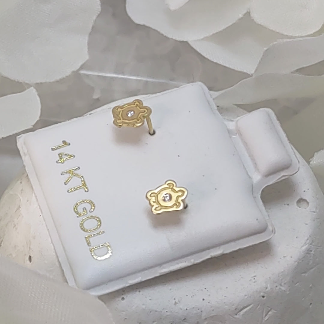 BROQUELES ORO 14K 1 (NUEVO)