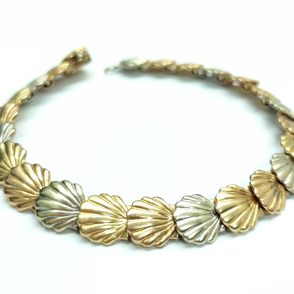 PULSERA. ORO COMBINADO. 14 K 21.7 GRMS (SEMINUEVO)