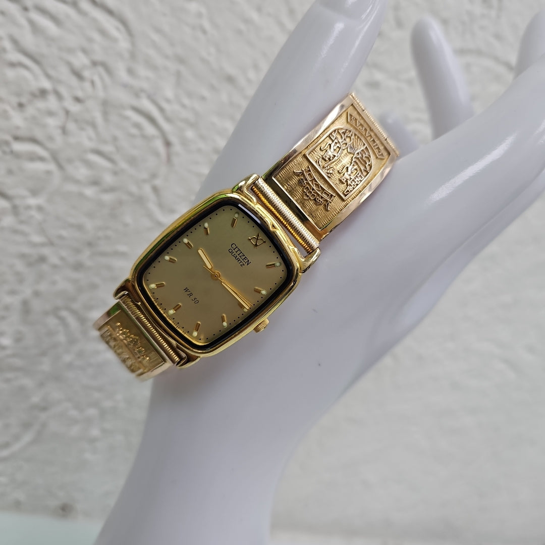 RELOJ CAJA ACERO PULSO ORO ORO 8 K 39,10 GRMS (SEMINUEVO)