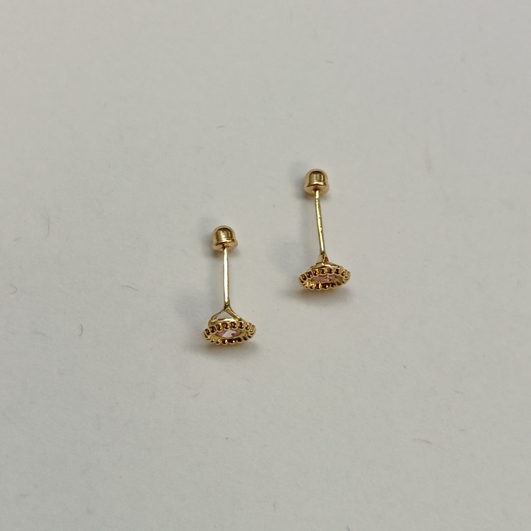 BROQUELES ORO 14K 1 (NUEVO)