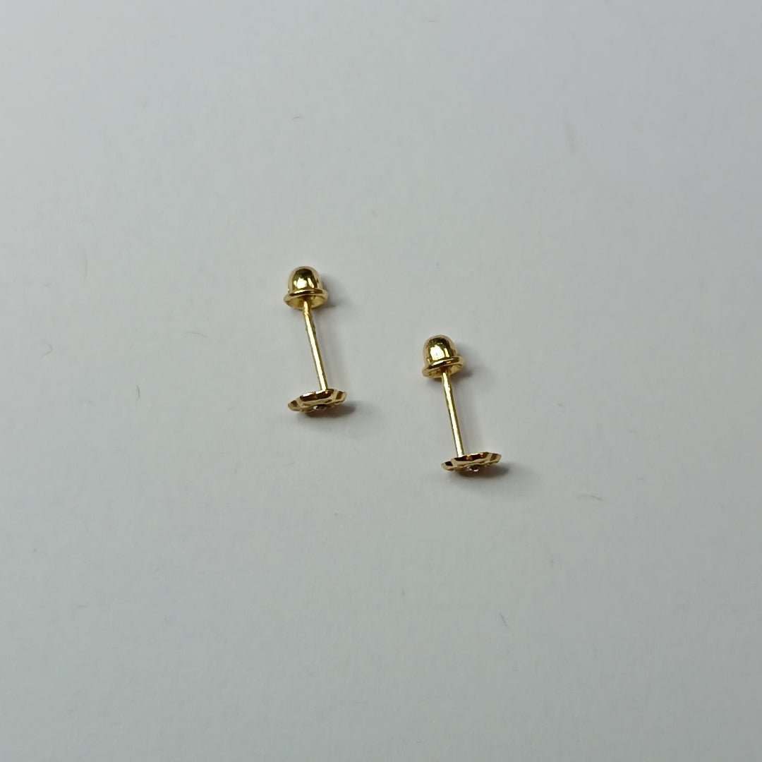 BROQUELES ORO 14K 1 (NUEVO)