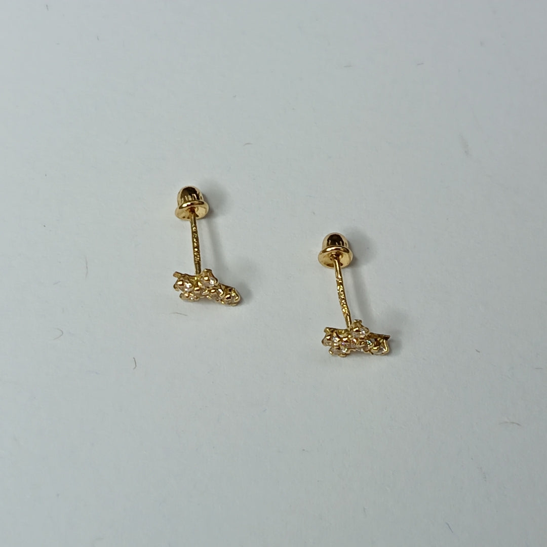 BROQUELES ORO 14K 1 (NUEVO)