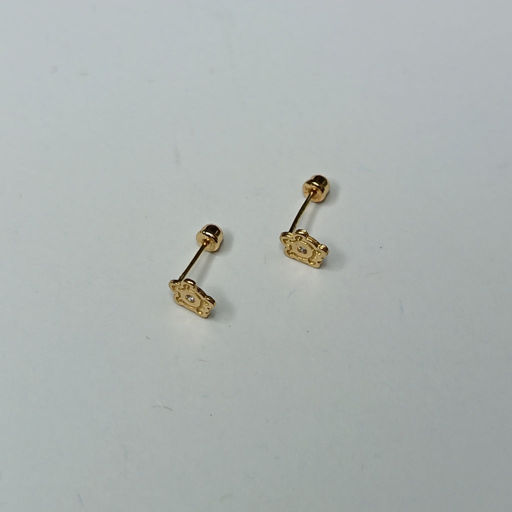 BROQUELES ORO 14K 1 (NUEVO)