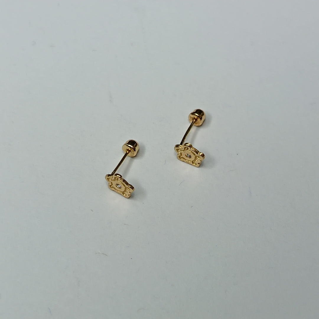 BROQUELES ORO 14K 1 (NUEVO)