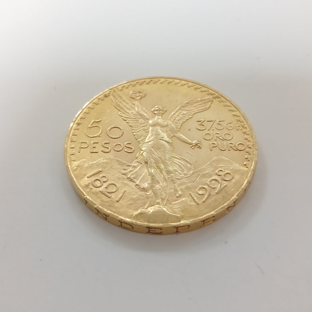 K1 41,60 GRMS - DTO. 0,00 GRMS - 21 K - AVALÚO 76377,60 * IDENTIFICACIÓN MONEDA NOMINATIVA * MONEDAS PESOS 50 PESOS (SEMINUEVO)