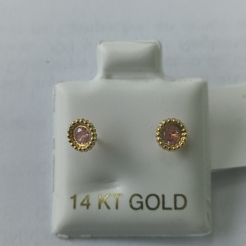 BROQUELES ORO 14K 1 (NUEVO)